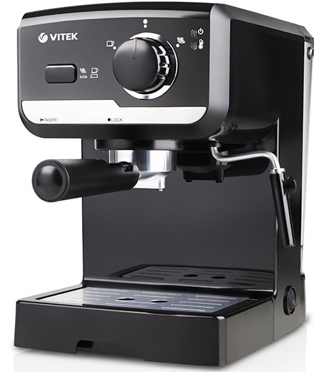 Кавоварка Еспресо з функцією капучинатора VITEK VT-1502 Black