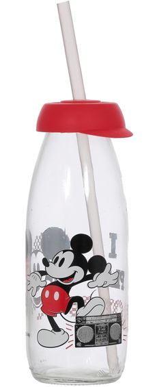 Бутылка детская с трубочкой Herevin Disney Mickey Mouse 250мл