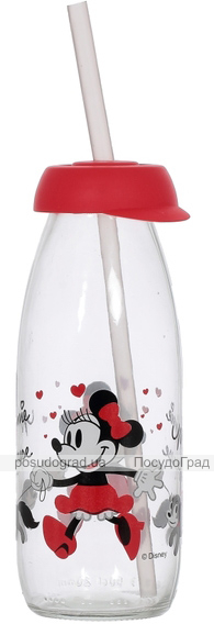 Пляшка дитяча з трубочкою Herevin Disney Minnie Mouse 250мл