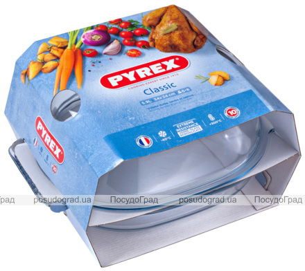 Форма для запікання (утятниця) Pyrex Classic Easy Grip 34х24х15см, жароміцне скло