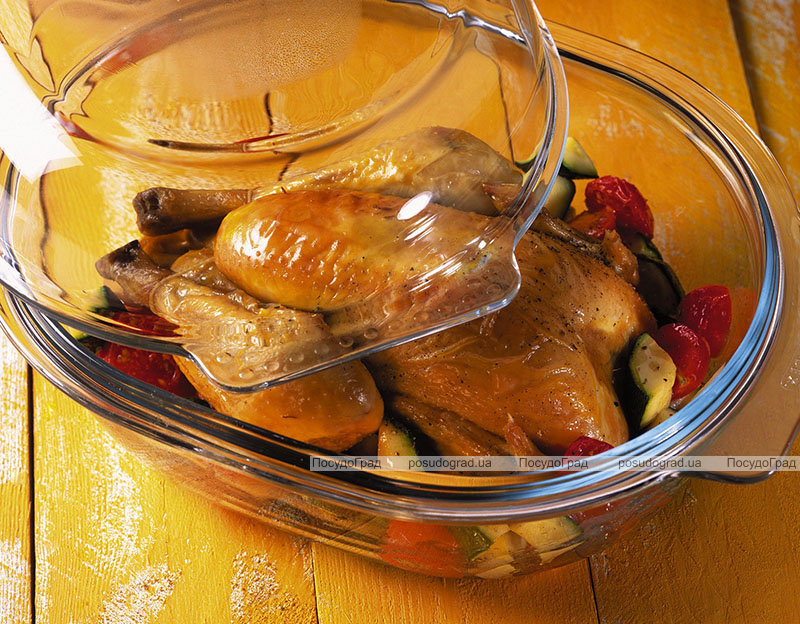Форма для запікання (утятниця) Pyrex Classic Easy Grip 34х24х15см, жароміцне скло
