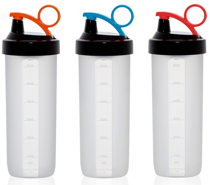 Бутылка спортивная Herevin Shaker 650мл с мерной шкалой
