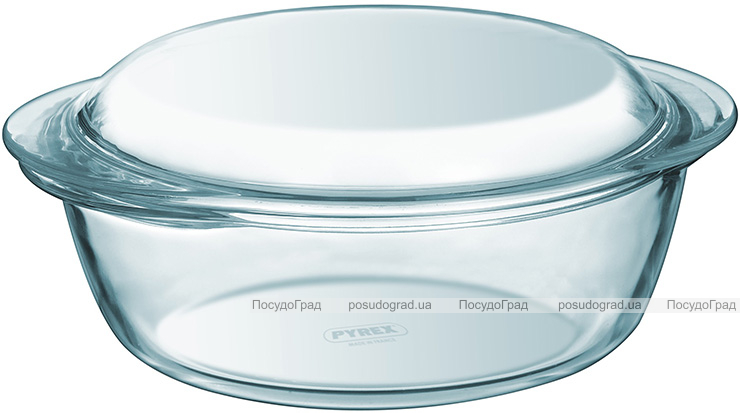 Кастрюля для запекания Pyrex Essentials Ø23см (2.2л) с крышкой, жаропрочное стекло