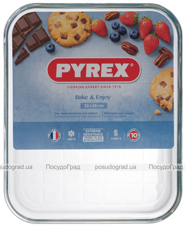 Деко Pyrex Bake&Enjoy 32х26см, жароміцне скло