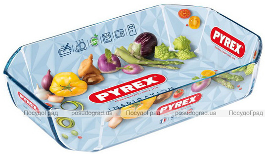 Форма для випічки Pyrex Inspiration 33х22х7см, жароміцне скло