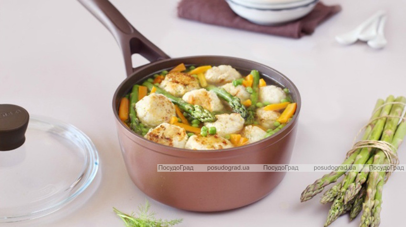 Ківш PYREX GUSTO+ 2.2л з антипригарним покриттям і кришкою