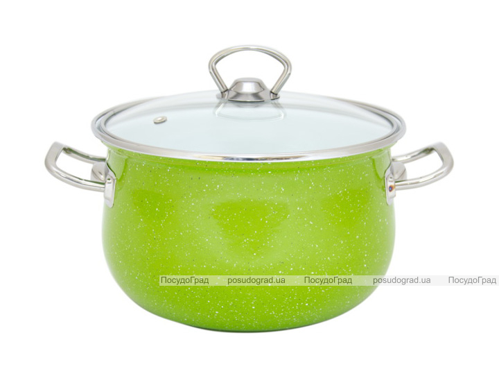 Каструля емальована Infinity "Green Granite" 2.9л з індукційним дном