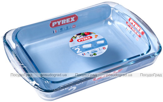 Набор форм для выпечки Pyrex Essentials 35х23см,40х27см, жаропрочное стекло
