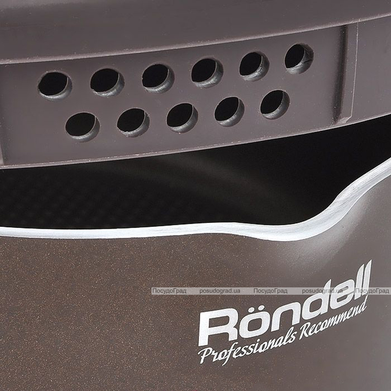 Ківш Rondell Mocco 1.6л зі скляною кришкою і антипригарним покриттям