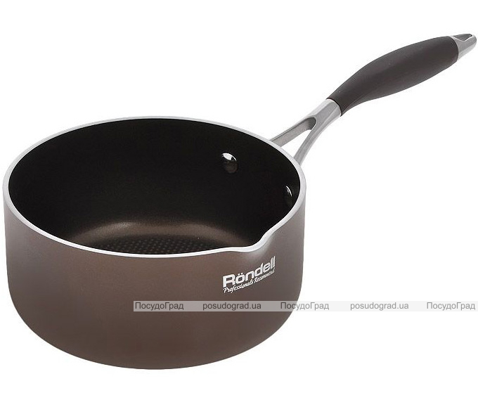 Ківш Rondell Mocco 1.6л зі скляною кришкою і антипригарним покриттям
