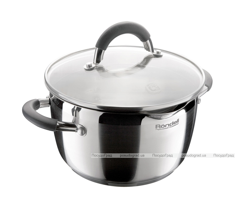 Кастрюля Rondell Flamme 2.3л со стеклянной крышкой