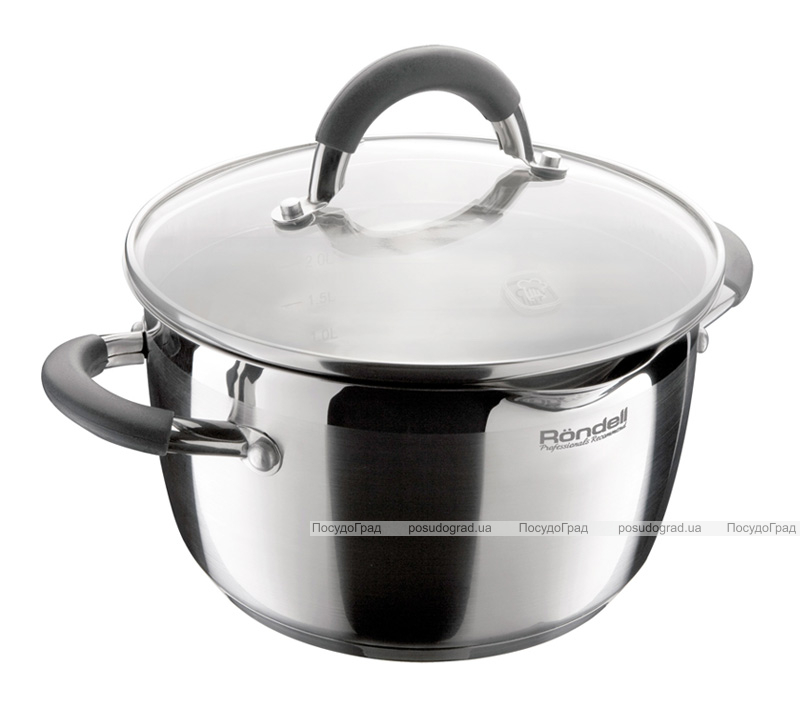 Кастрюля Rondell Flamme 3.2л со стеклянной крышкой