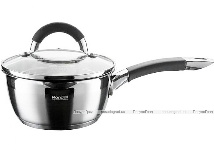 Ковш Rondell Flamme 1.3л со стеклянной крышкой
