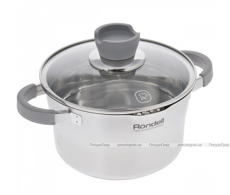 Каструля Rondell Favory 2.4л зі скляною кришкою