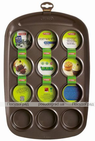 Форма для кексів і маффінів Pyrex Asimetria 38х26см 12 осередків