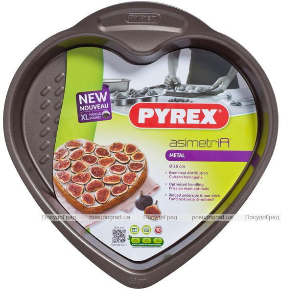 Форма для випічки Pyrex Asimetria Серце 26см