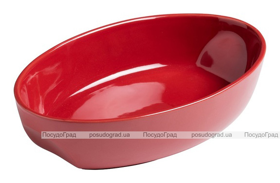 Форма для випічки керамічна Pyrex Curves овальна 22х15см, червона