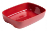 Форма для випічки керамічна Pyrex Curves 23х17см, червона