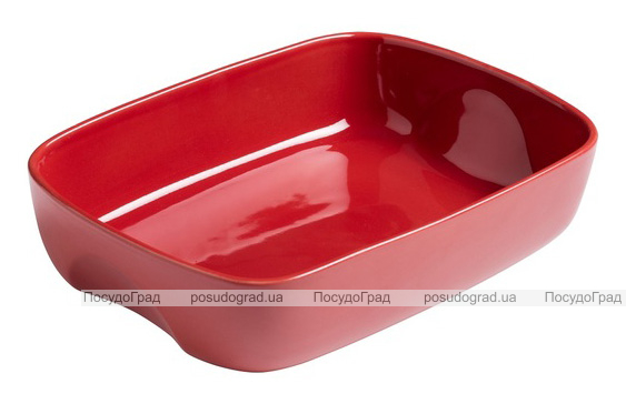 Форма для випічки керамічна Pyrex Curves 23х17см, червона