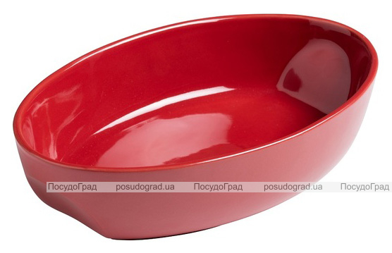 Форма для випічки керамічна Pyrex Curves овальна 28х18см, червона