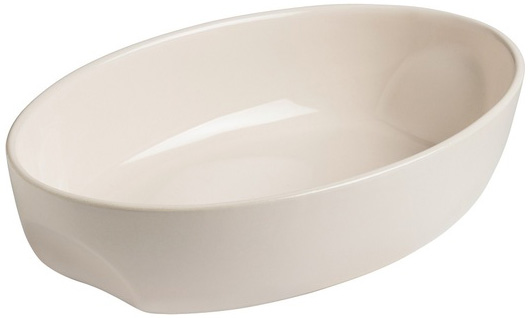 Форма для випічки керамічна Pyrex Curves овальна 33х21см, кремова