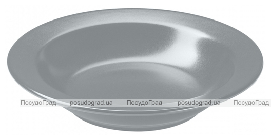 Набір 6 супових тарілок IPEC Bari Ø21см кам'яна кераміка, сірі