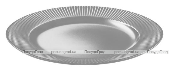 Набір 6 десертних тарілок IPEC Atena Ø21см кам'яна кераміка, сірі