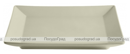 Набір 6 десертних тарілок IPEC Tokyo 21х21см кам'яна кераміка, бежеві