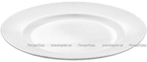 Набір 6 обідніх тарілок IPEC Atena Ø27см кам'яна кераміка, білі