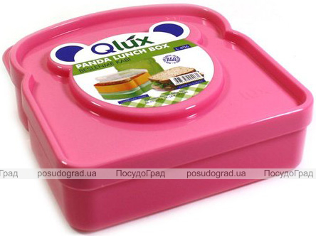 Ланч-бокс Qlux Panda 12х13х4см, пластиковий