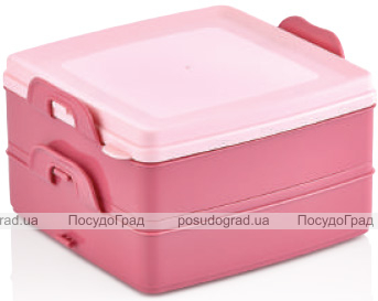Ланч-бокс Qlux Shelf 18х15х9см, пластиковий