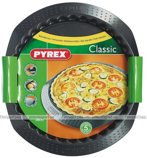 Форма для випічки Pyrex Classic зі знімним дном Ø28см