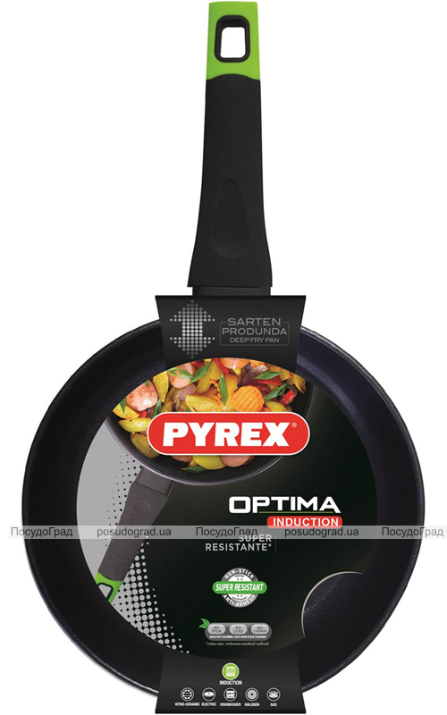 Глибока сковорода PYREX Optima Ø26см, індукційна