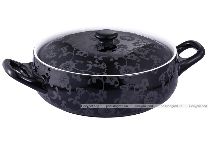 Кастрюля для запекания VaBene Black 2,5л с крышкой
