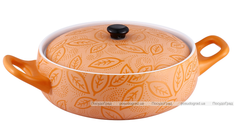 Кастрюля для запекания VaBene Orange 2л с крышкой