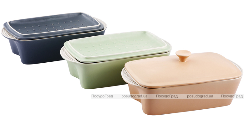 Кастрюля VaBene Ceramics Hill 1,9л 33х18см с крышкой