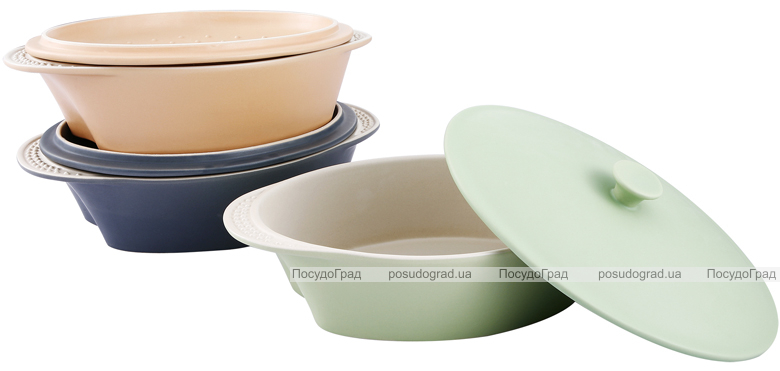 Кастрюля VaBene Ceramics Hill 1,9л 34х23см с крышкой
