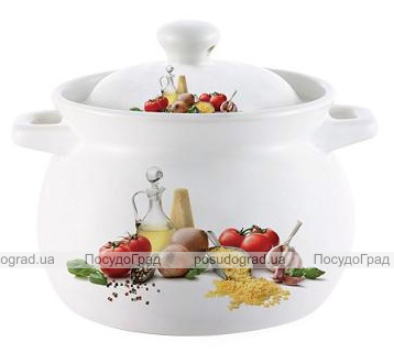 Кастрюля керамическая VaBene VB02 1,8л с крышкой