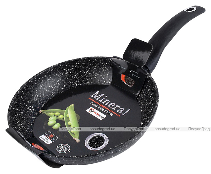 Сковорода Vitrinor Mineral Black Ø28см с гранитным антипригарным покрытием