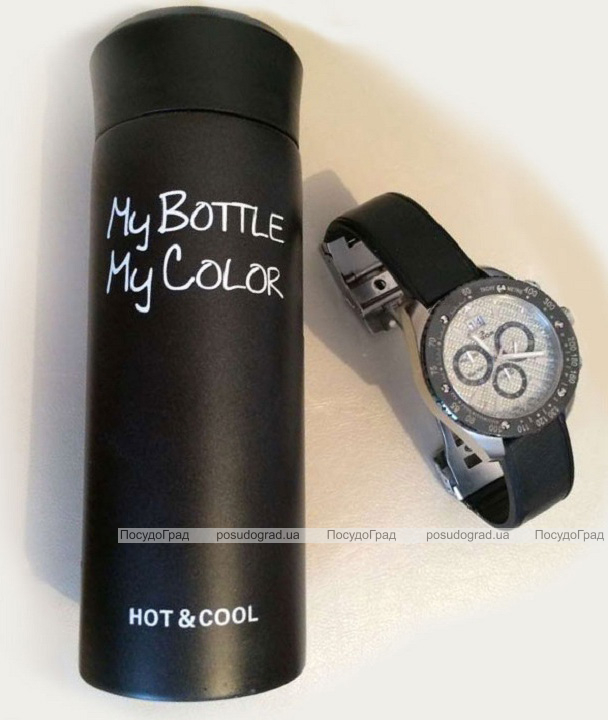 Термос My Bottle, My Color New 420мл Чорний