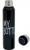 Термос My Bottle 300мл чорний зі сталевою кришкою