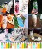 Пляшка My Bottle 500мл, чорна + лляний чохол
