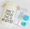 Пляшка My Bottle 500мл, бірюзова + лляний чохол