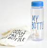 Пляшка My Bottle 500мл, синя + лляний чохол