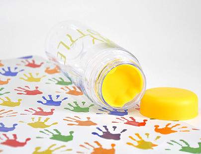 Пляшка My Bottle 500мл, жовта + лляний чохол