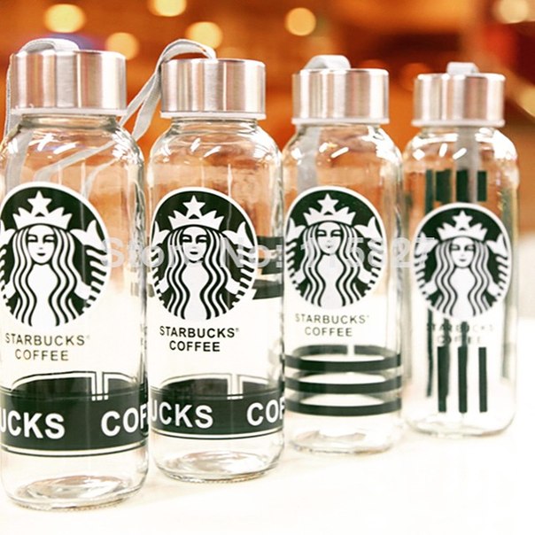Пляшка Starbucks Coffee 300мл, скляна