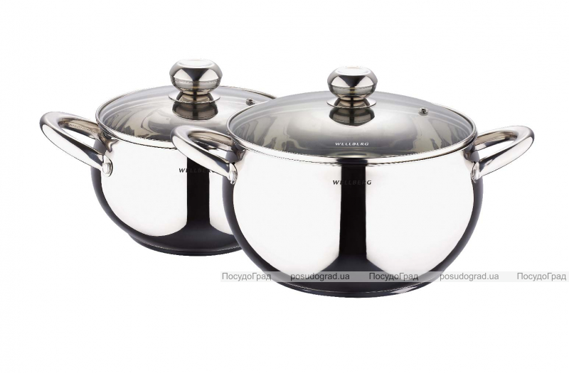 Набор кастрюль Wellberg Apple Pot 2 кастрюли средних
