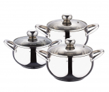Набір каструль Wellberg Apple Pot 3 каструлі
