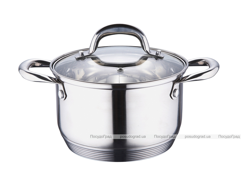 Кастрюля Wellberg Bolero 2,9л со стеклянной крышкой