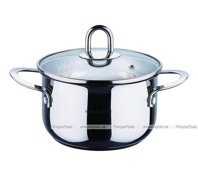 Кастрюля Wellberg Original 3,9л с носиком для слива